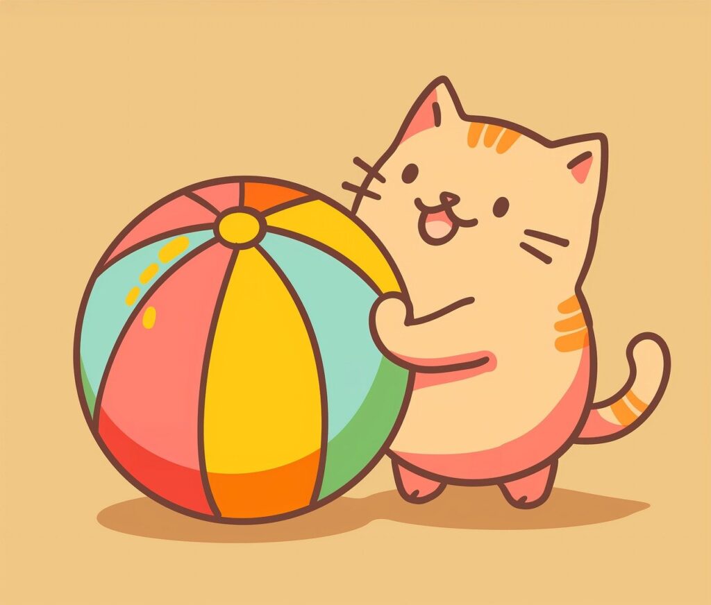 cat, kitten, beach ball-8789087.jpg